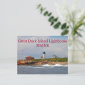 Great Duck Island Lighthouse, Maine Briefkaart (Staand voorkant)