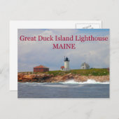 Great Duck Island Lighthouse, Maine Briefkaart (Voorkant / Achterkant)