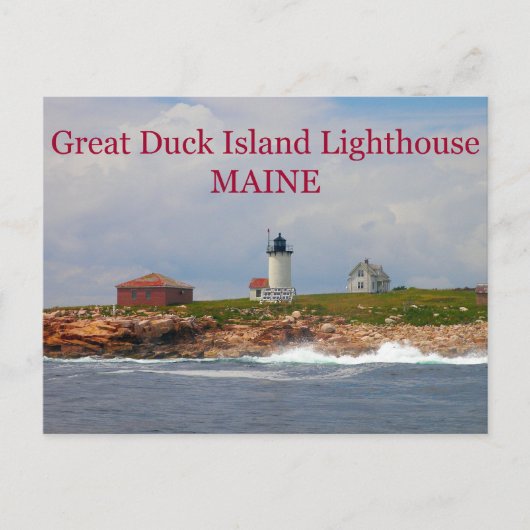 Great Duck Island Lighthouse, Maine Briefkaart (Voorkant)