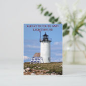 Great Duck Island Lighthouse, Maine Briefkaart (Staand voorkant)