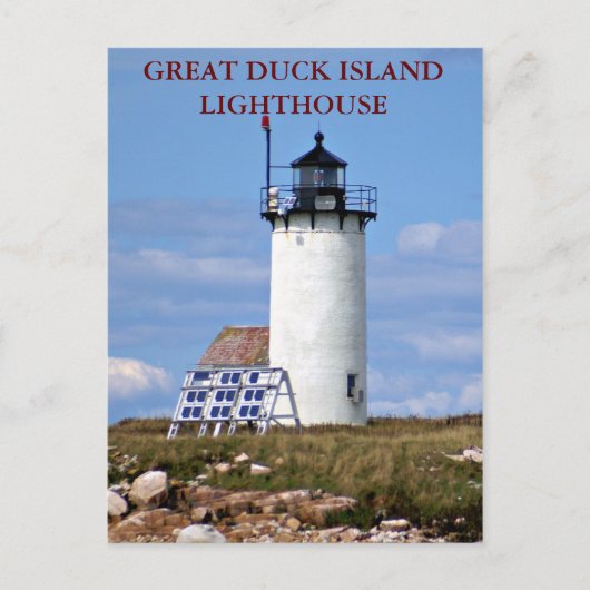 Great Duck Island Lighthouse, Maine Briefkaart (Voorkant)