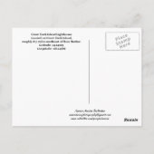 Great Duck Island Lighthouse-Maine Briefkaart (Achterkant)