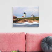 Great Duck Island Lighthouse, Maine Canvas Afdruk (Insitu (Woonkamer))