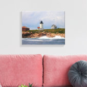 Great Duck Island Lighthouse, Maine Canvas Afdruk (Insitu (Woonkamer))