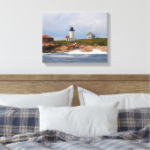 Great Duck Island Lighthouse, Maine Canvas Afdruk (Insitu (Slaapkamer))