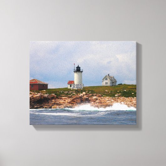 Great Duck Island Lighthouse, Maine Canvas Afdruk (Voorkant)