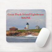 Great Duck Island Lighthouse, Maine Mousepad Muismat (Met muis)