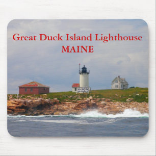 Great Duck Island Lighthouse, Maine Mousepad Muismat
