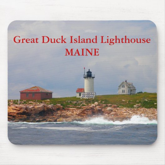 Great Duck Island Lighthouse, Maine Mousepad Muismat (Voorkant)