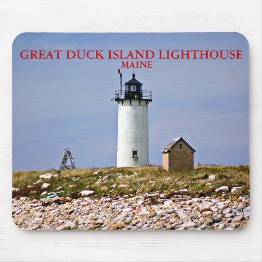 Great Duck Island Lighthouse, Maine Mousepad Muismat (Voorkant)