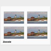 Great Duck Island Lighthouse, Maine Rechthoekige Sticker (Vel)