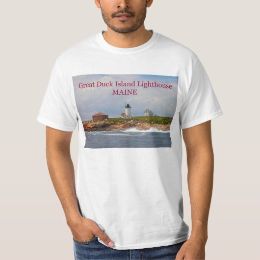 Great Duck Island Lighthouse, Maine T-Shirt (Voorkant)