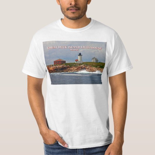 Great Duck Island Lighthouse, Maine T-Shirt (Voorkant)