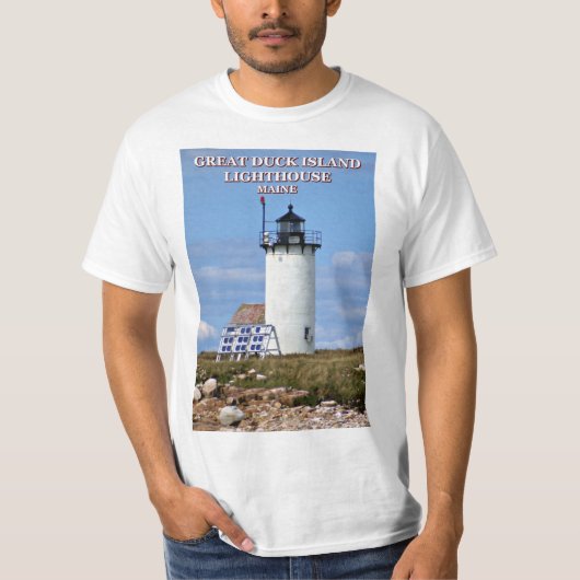 Great Duck Island Lighthouse, Maine T-Shirt (Voorkant)