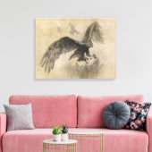 Great Eagles Sketch Canvas Afdruk (Insitu (Woonkamer))