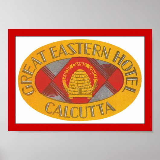Great Eastern Hotel Calcutta Poster (Voorkant)