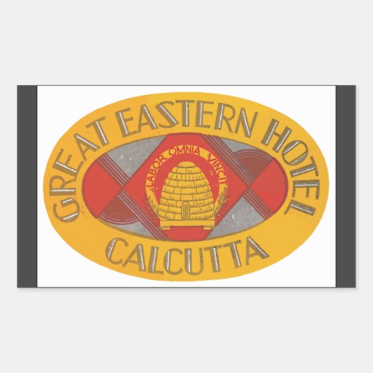 Great Eastern Hotel Calcutta,  Rechthoekige Sticker (Voorkant)