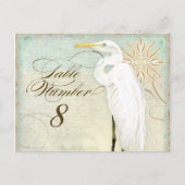 Great Egret Coastal Beach - Tafelnummer Briefkaart (Voorkant)