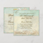 Great Egret Coastal Beach - Uitnodiging voor bruil (Voorkant / Achterkant)