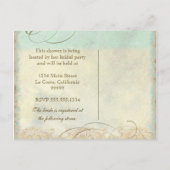 Great Egret Coastal Beach - Vrijgezellenfeest Brie Uitnodiging Briefkaart (Achterkant)