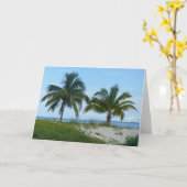 Great Egret, Great Abaco Island, Bahamas Card Kaart (Gele Bloem)