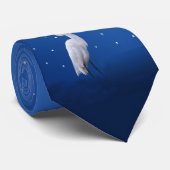 Great Egret Holiday Stropdas (Opgerold)