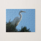 Great Egret in Sunny Florida Legpuzzel (Horizontaal)