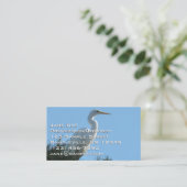 Great Egret in Sunny Florida Visitekaartje (Staand voorkant)