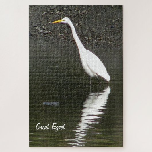 Great Egret Jigzaag Puzzle Legpuzzel (Verticaal)