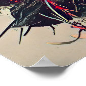 Great Egret Red Poster (Hoek)