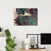 Great Egret Red Poster (Thuiskantoor)