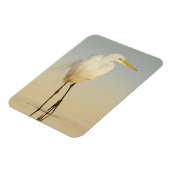 Great Egret Walking Magnet Magneet (Linkerzijde)