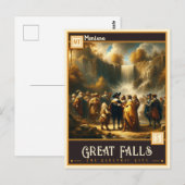 Great Falls, Montana | Antiek Briefkaart (Voorkant / Achterkant)