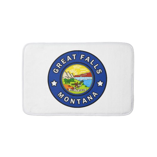 Great Falls Montana Badmat (Voorkant)