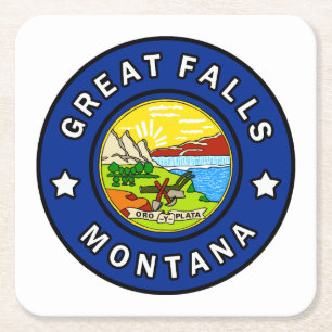 Great Falls Montana Kartonnen Onderzetters