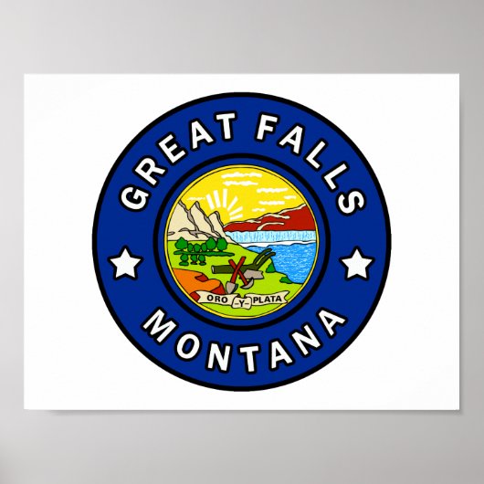 Great Falls Montana Poster (Voorkant)