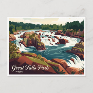 Great Falls Park McLean Virginia Briefkaart
