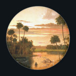 Great Florida Sunset, fine art painting, Magneet<br><div class="desc">Great Florida Sunset,  fine art landscape painting by Martin Johnson Heade.</div>