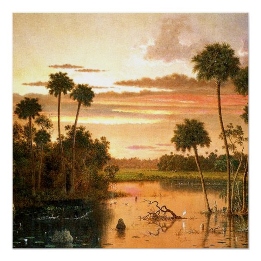 Great Florida Sunset, mooie kunst, Perfect Poster (Voorkant)