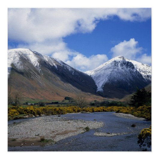 Great Gable and Kirk Fell Wasdale Lake District Perfect Poster (Voorkant)