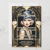 Great Gatsby 1920's flapper meisje blonde chic Kaart (Voorkant)