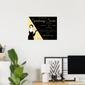 Great Gatsby 1920s Flapper Party Promo poster (Thuiskantoor)