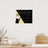 Great Gatsby 1920s Flapper Party Promo poster (Keuken)