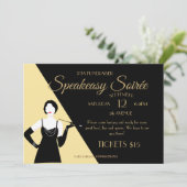 Great Gatsby 1920s Flapper Party Promo poster Kaart (Staand voorkant)