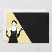 Great Gatsby 1920s Flapper Party Promo poster Kaart (Achterkant)