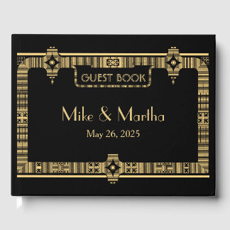 Great Gatsby Art Deco bruiloft gastenboek