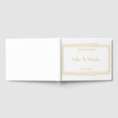 Great Gatsby Art Deco bruiloft gastenboek (Volledig)