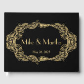  Great Gatsby Art Deco bruiloft gastenboek (Voorkant)