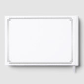 Great Gatsby Art Deco Silver Wedding Guest Book Gastenboek (Achterkant)