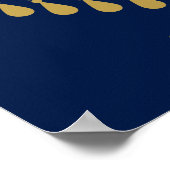 Great Gatsby Art Deco trouwtekeningen gastboek Poster (Hoek)